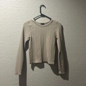 Tan long sleeve top/ Size Medium